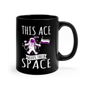 Asexual Pride Mug: Ace Astronaut Coffee Cup