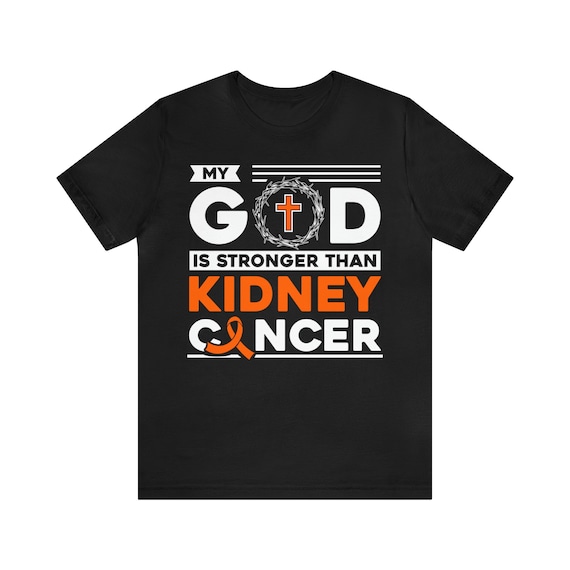 My God Is Bigger Than Kidney Cancer Shirt Orange Ribbon Gift My God Is Bigger Than Kidney Cancer Shirt Orange Ribbon Gift