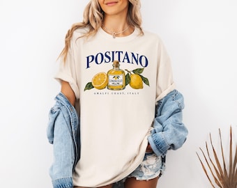 Positano Limoncello Shirt, Amalfi Coast Tee, Italy Lemon Shirt, Italian Summer Gift, Comfort Colors