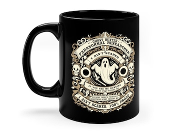 Tazza da ricercatore paranormale: divertente tazza da caffè con cacciatore di fantasmi
