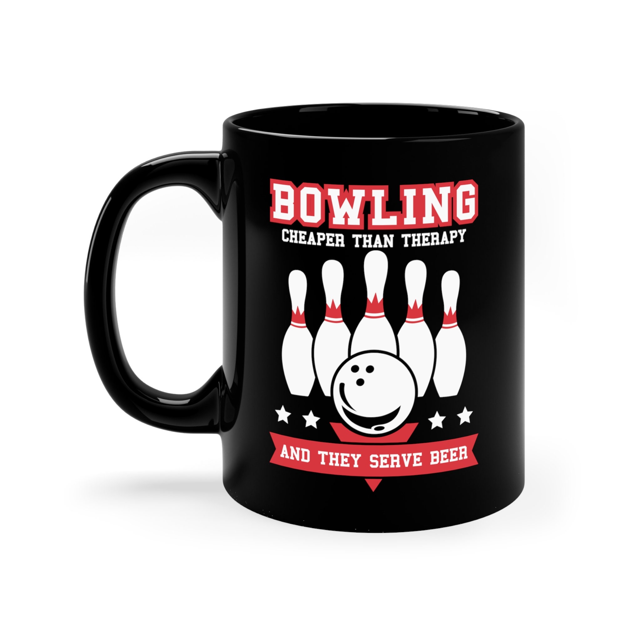 Bowling Bowler Tasse mit Namen Becher Zubehör Ausrüstung Geschenk Spieler  Deko