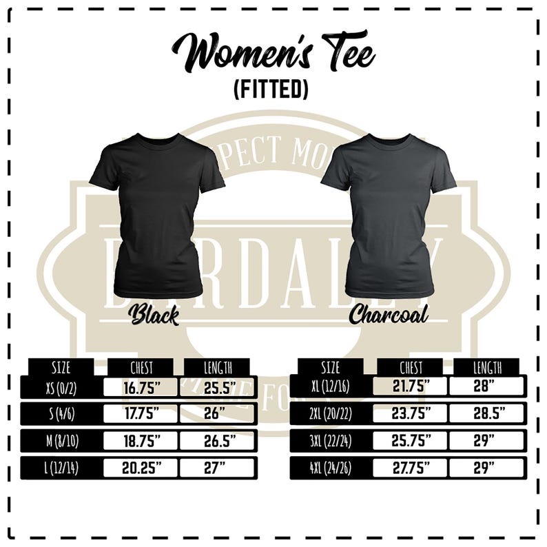 a women's tee shirt size guide