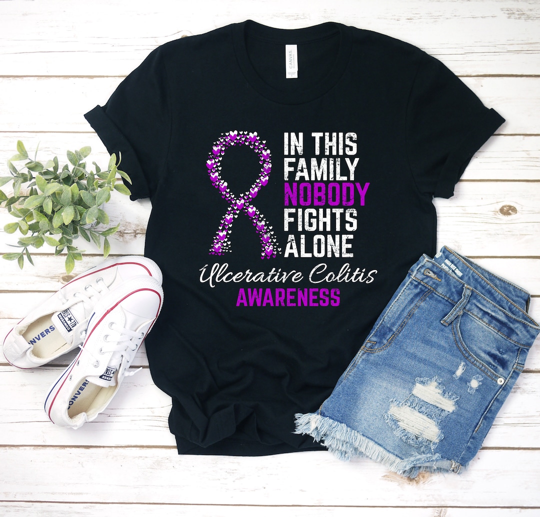 Ulcerative Colitis Awareness Shirt Gift Warrior Fighter Survivor Family ...