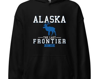 Alaska Hoodie Adventure Souvenir Gift Vacation Travel State Apparel Design Winter Cruise Trip Tourism