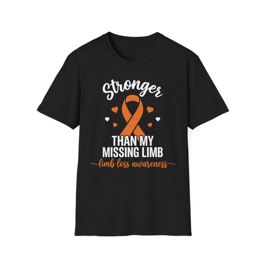 Limb Loss Awareness Shirt Amputee Amputation Orange Ribbon Gift ...