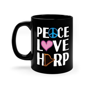 Cadeau harpe / Mug harpiste amusante pour elle et lui / Cadeau d'anniversaire pour joueur de harpe / Cadeaux pour professeur de harpe / Tasse à café pour amateur de harpe / Amateur de harpe