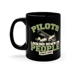 Funny Pilot Mug / Flight School Gift Idea For Him & Her / Aerobatics Coffee Cup / Aircraft Pilot Mugs / Aviation Gifts / Flying Present
