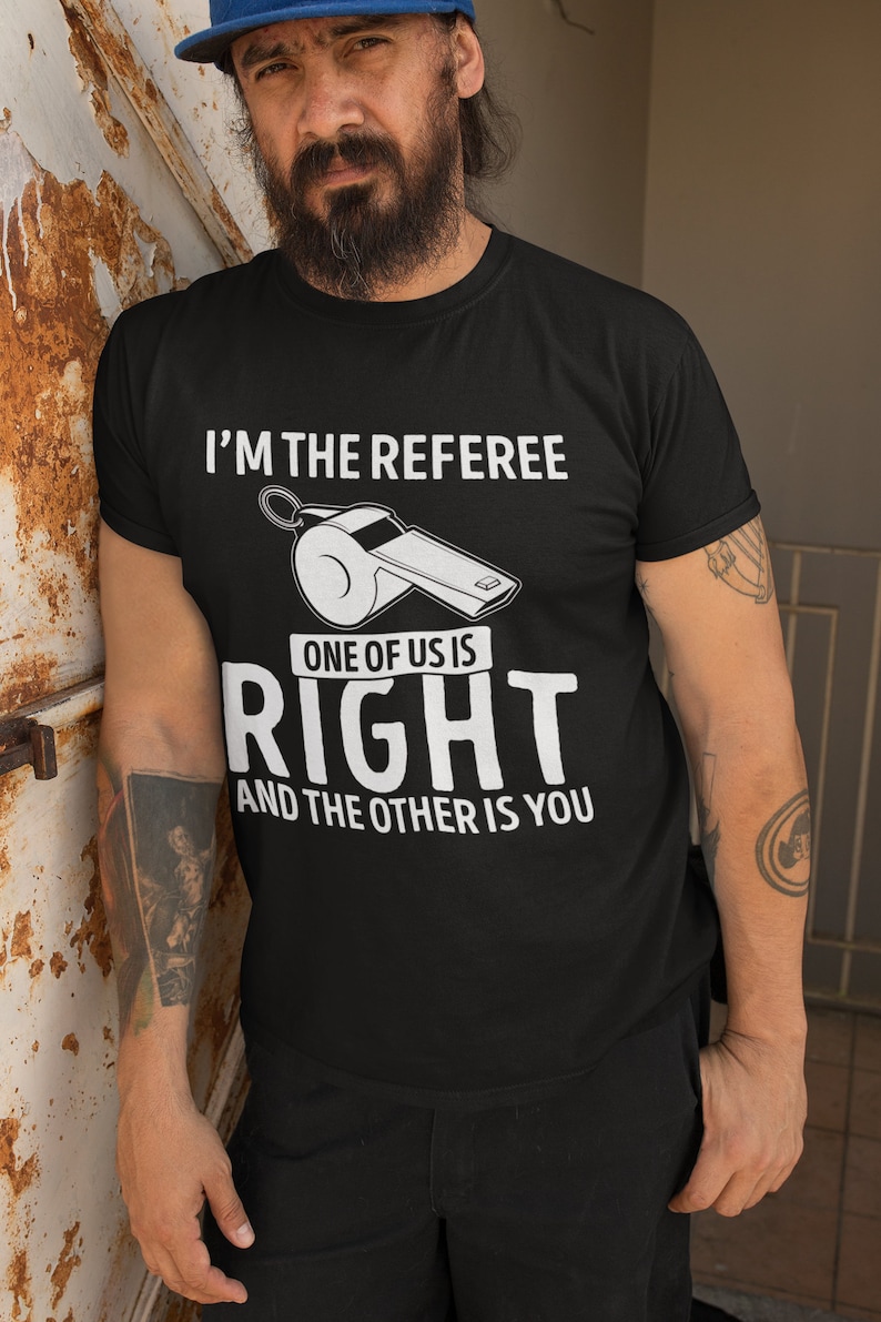 Referee Tee Referee Shirt Sports Official Umpire Tee Match Rules Gift Whistle Game ...