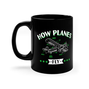 Pilot Coffee Mug / Funny Flight School Gift Idea For Him & Her / Aerobatics Cup / Aircraft Pilot Mugs / Aviation Gifts / Flying Present