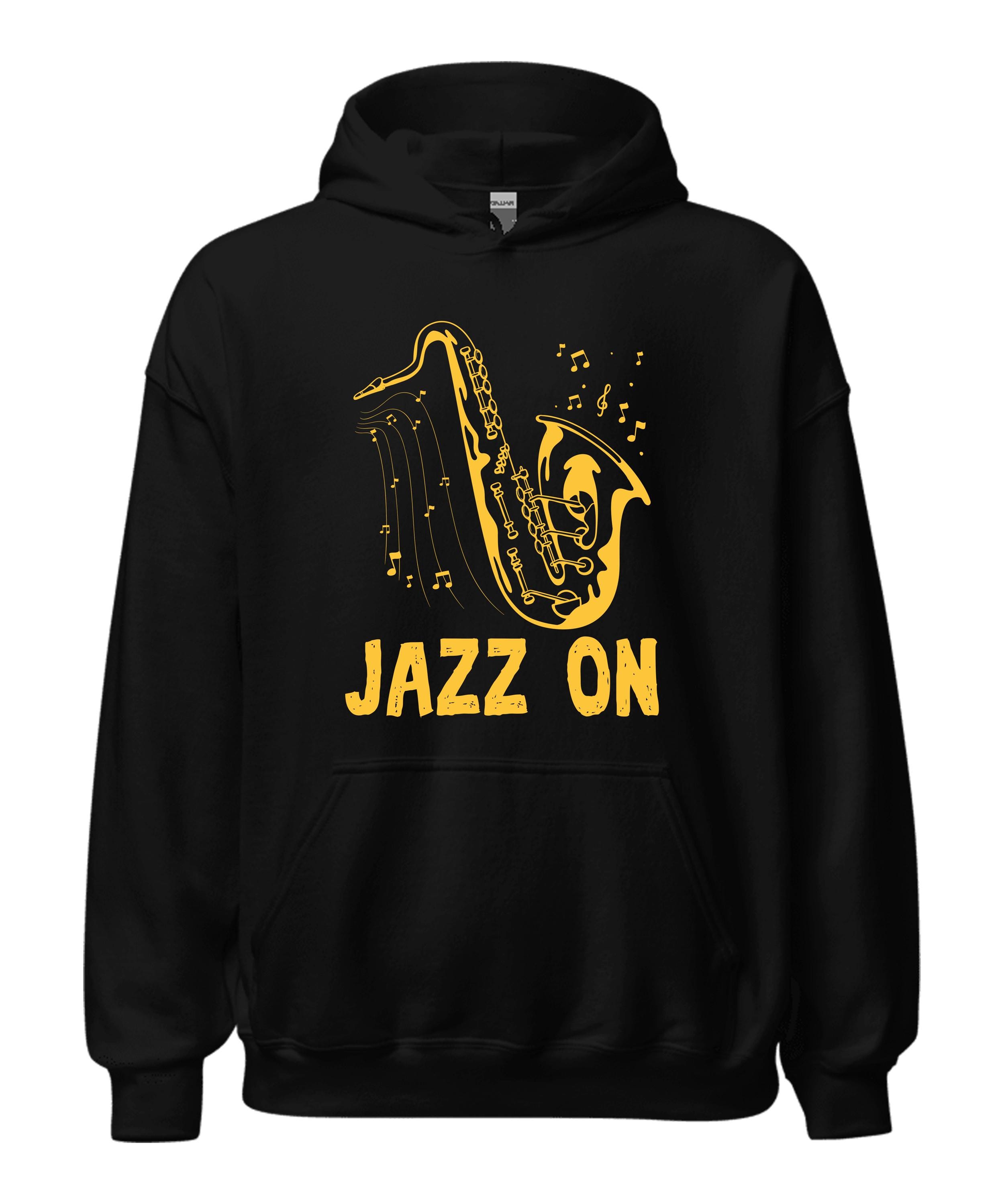 Sweatshirt Jazz Club Saxophone - Pour Musiciens Et Fans De Jazz, Blues Et Swing - 9