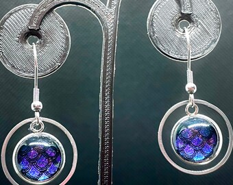 Pendientes multicromo Mermaid hechos a mano