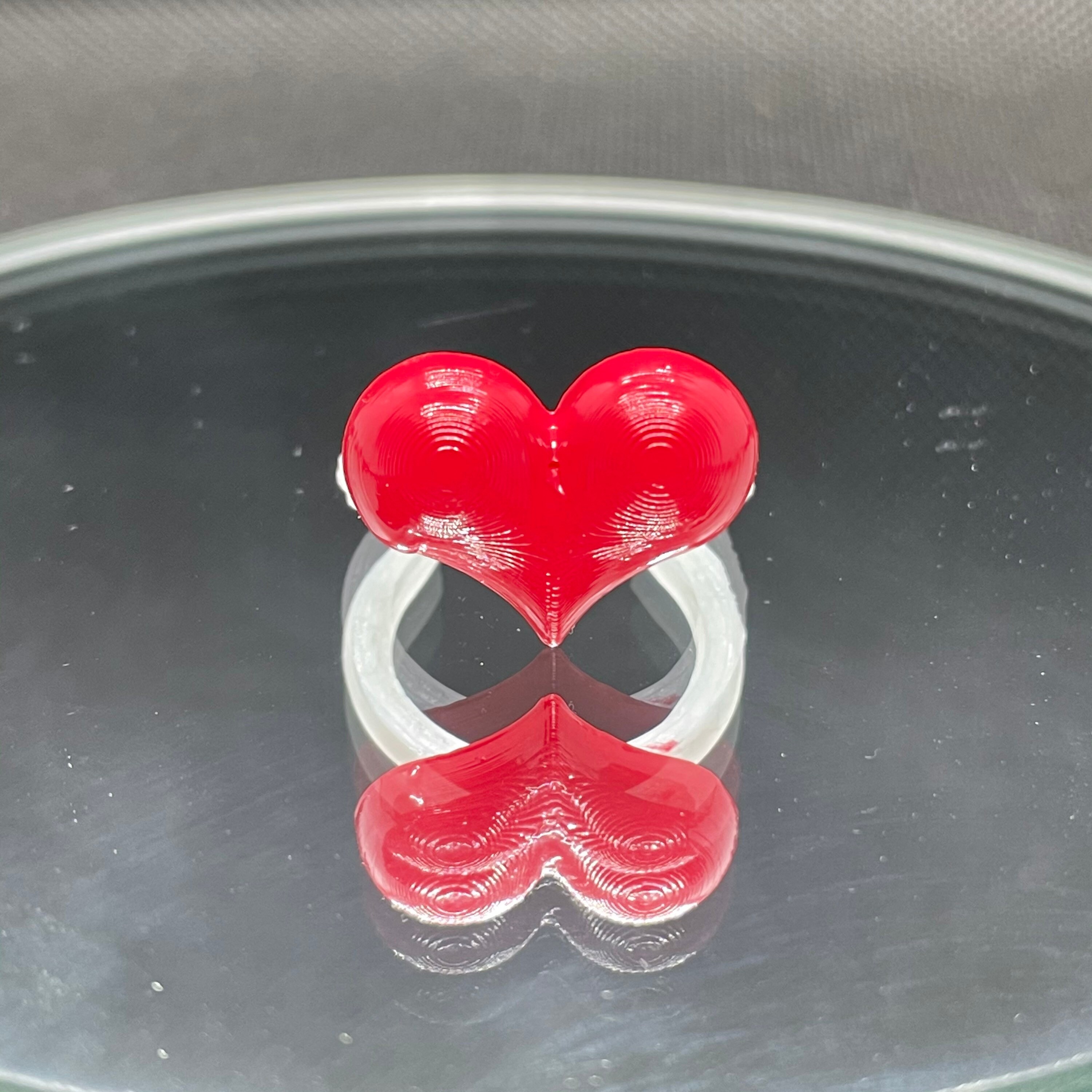 10ct 3D Printed Heart Nail Polish Swatch Rings Etsy UK