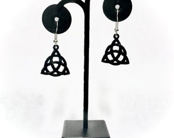 3D Printed Triquetra Earrings