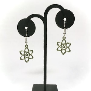 3D Printed Atom Earrings