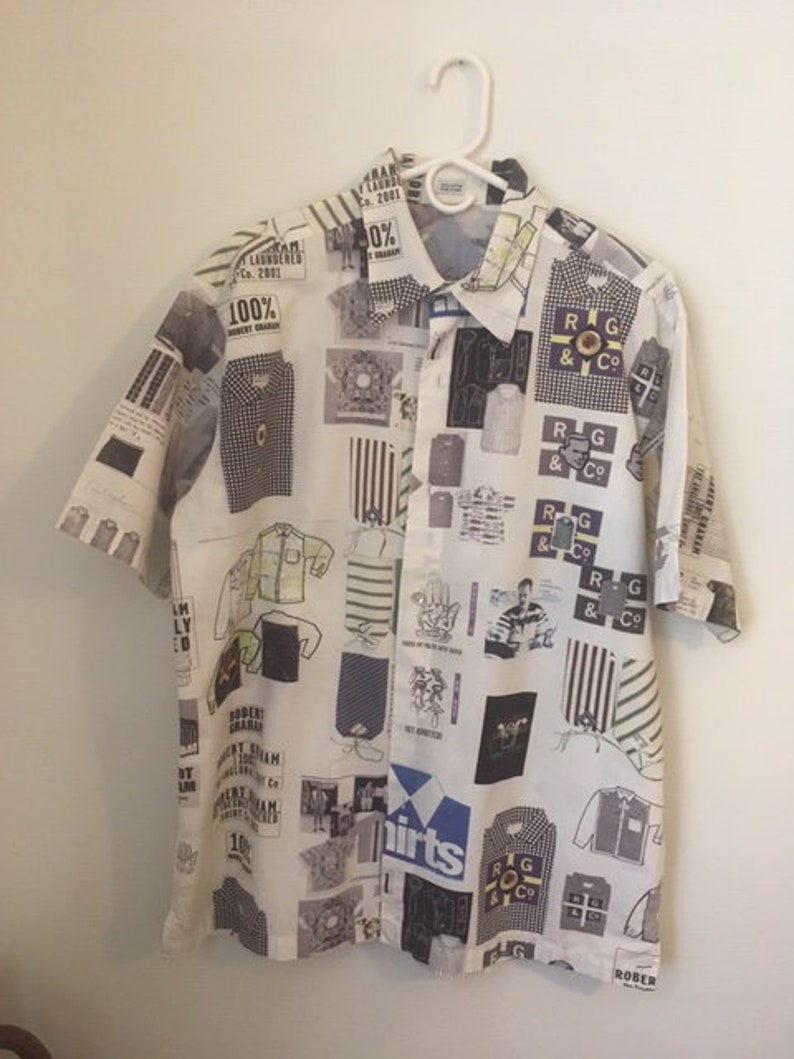 graphic collared shirts