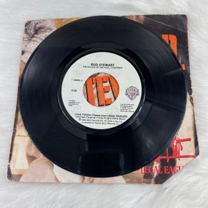 Vintage Rod Stewart - 45 RPM - Love Touch - W/ Picture Sleeve 7&quot;