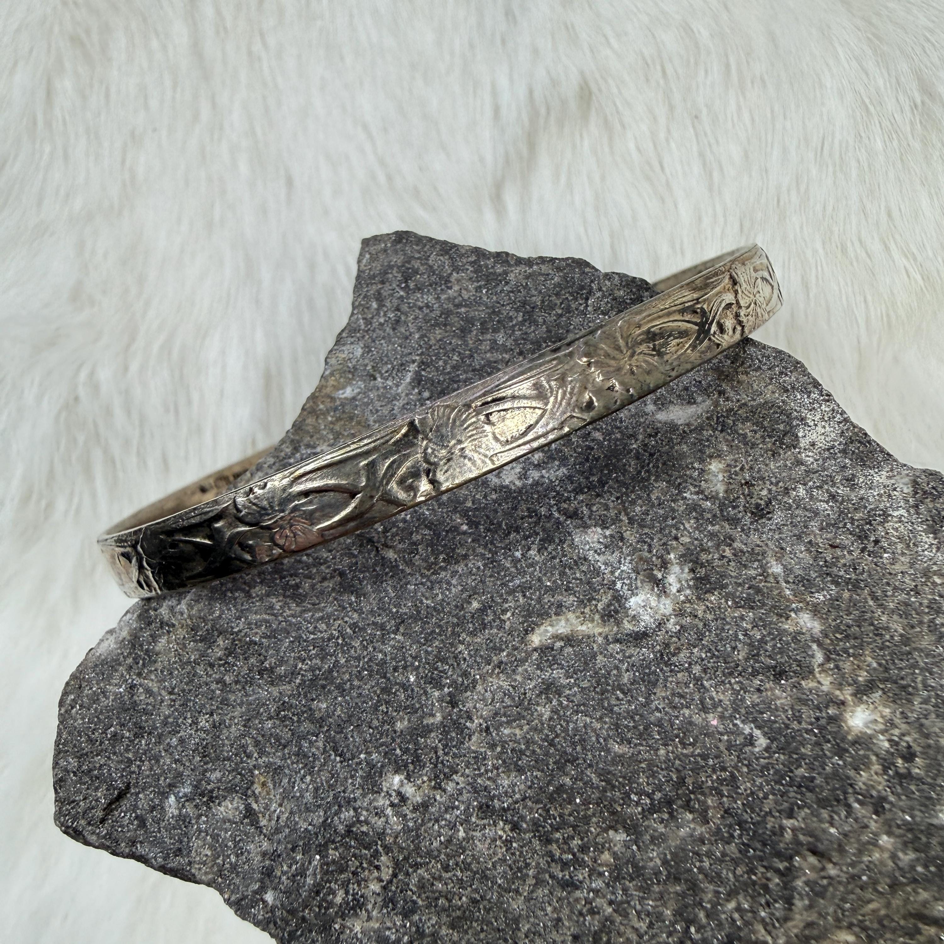 Vintage Mexican Silver Bracelet - Etsy