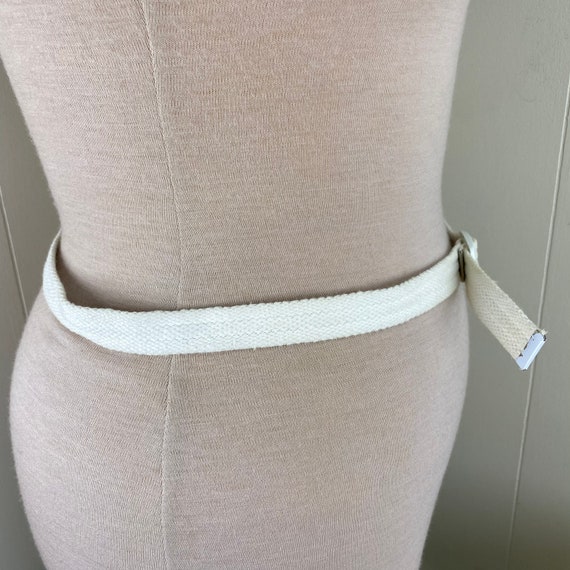 Vintage Off-White Cord Belt - image 4