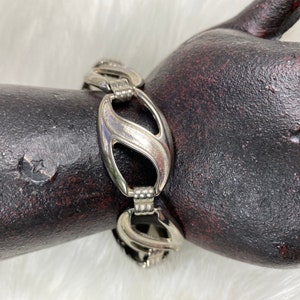 Vintage Silver Tone Link Bracelet