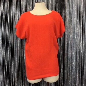 Vintage Orange Lambswool /& Angora Blend Sweater