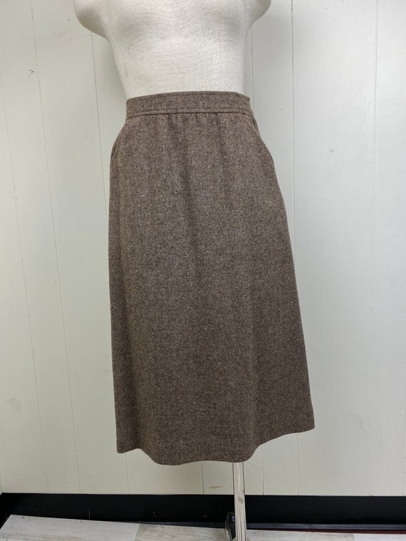 Vintage Larry Levine Wool Tweed Skirt Suit Set - image 6