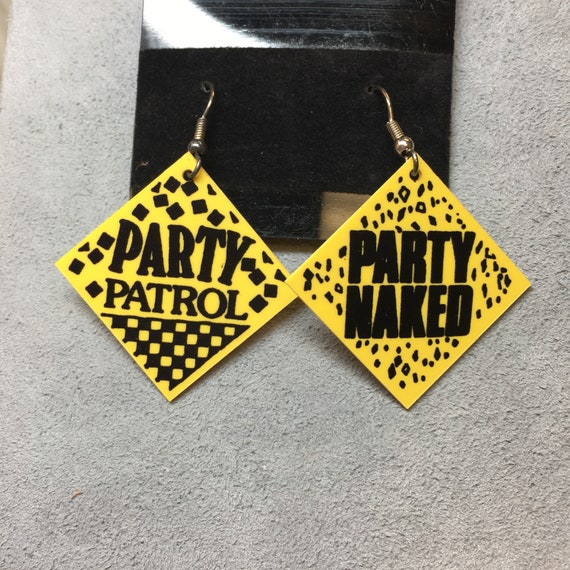 Vintage Early 90’s Party Naked & Party Patrol Caut