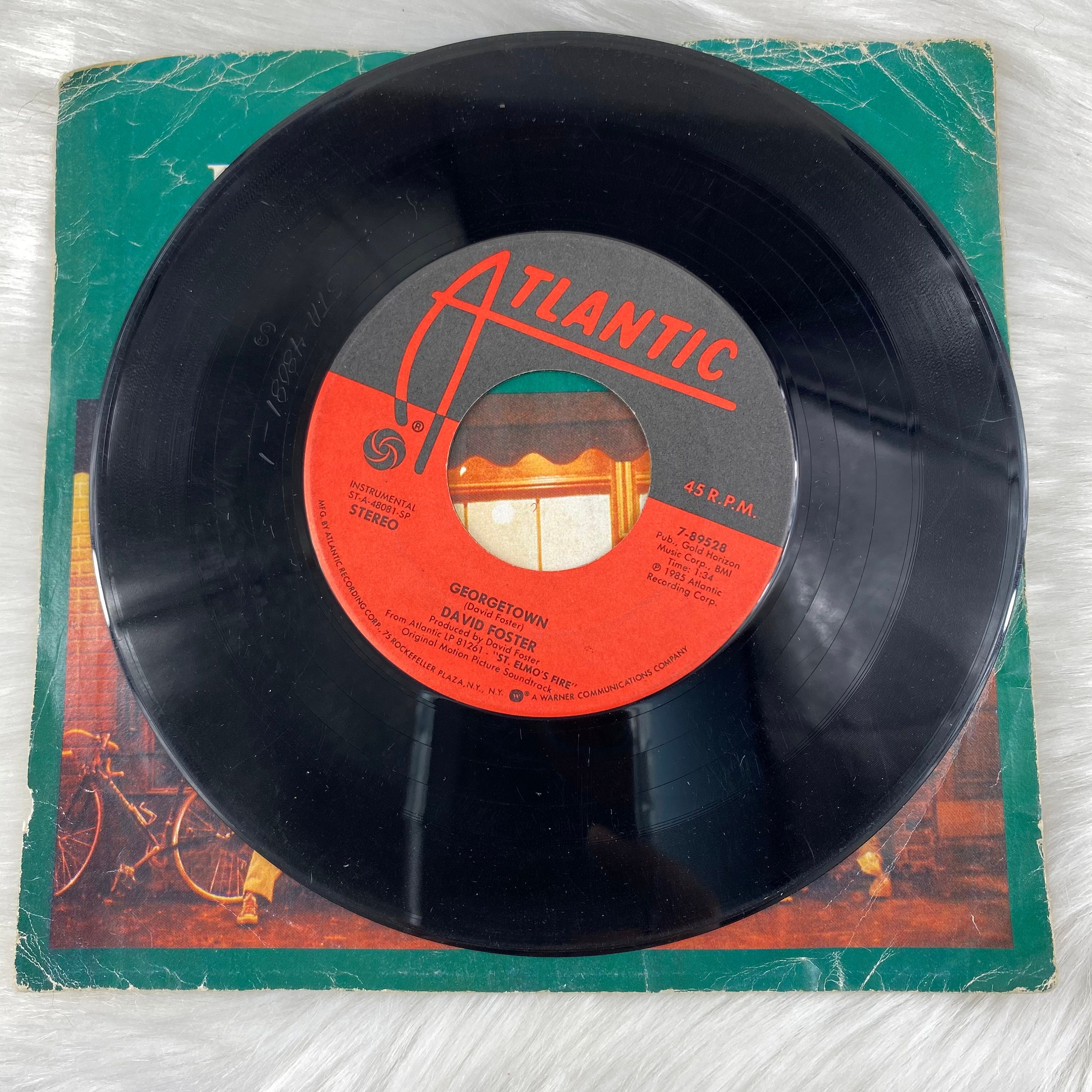 Love Theme From St. Elmo's Fire 45 RPM Atlantic Records 1985 (used