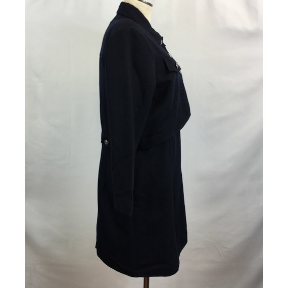 Vintage 80s 90s Black Jacket & Sleeveless Dress S… - image 8