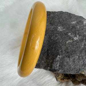 Vintage Yellow Bakelite Bangle