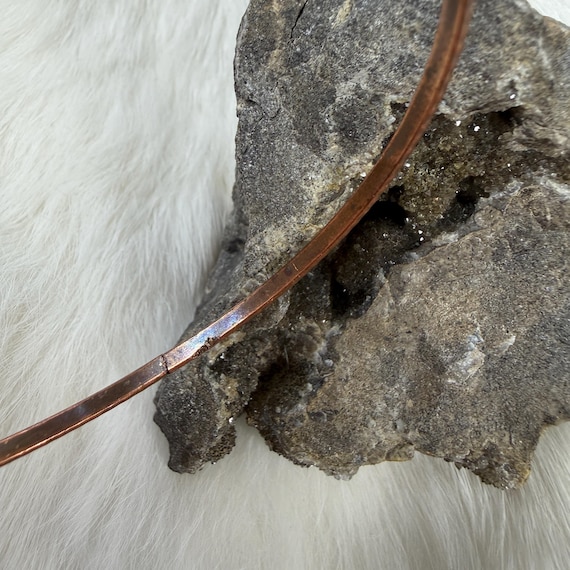 Thin Stackable Copper Bangle Bracelet - image 5