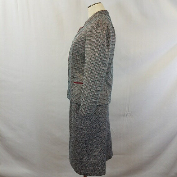 Vintage 1970’s Marty Gutmacher Houndstooth 2 Piec… - image 5