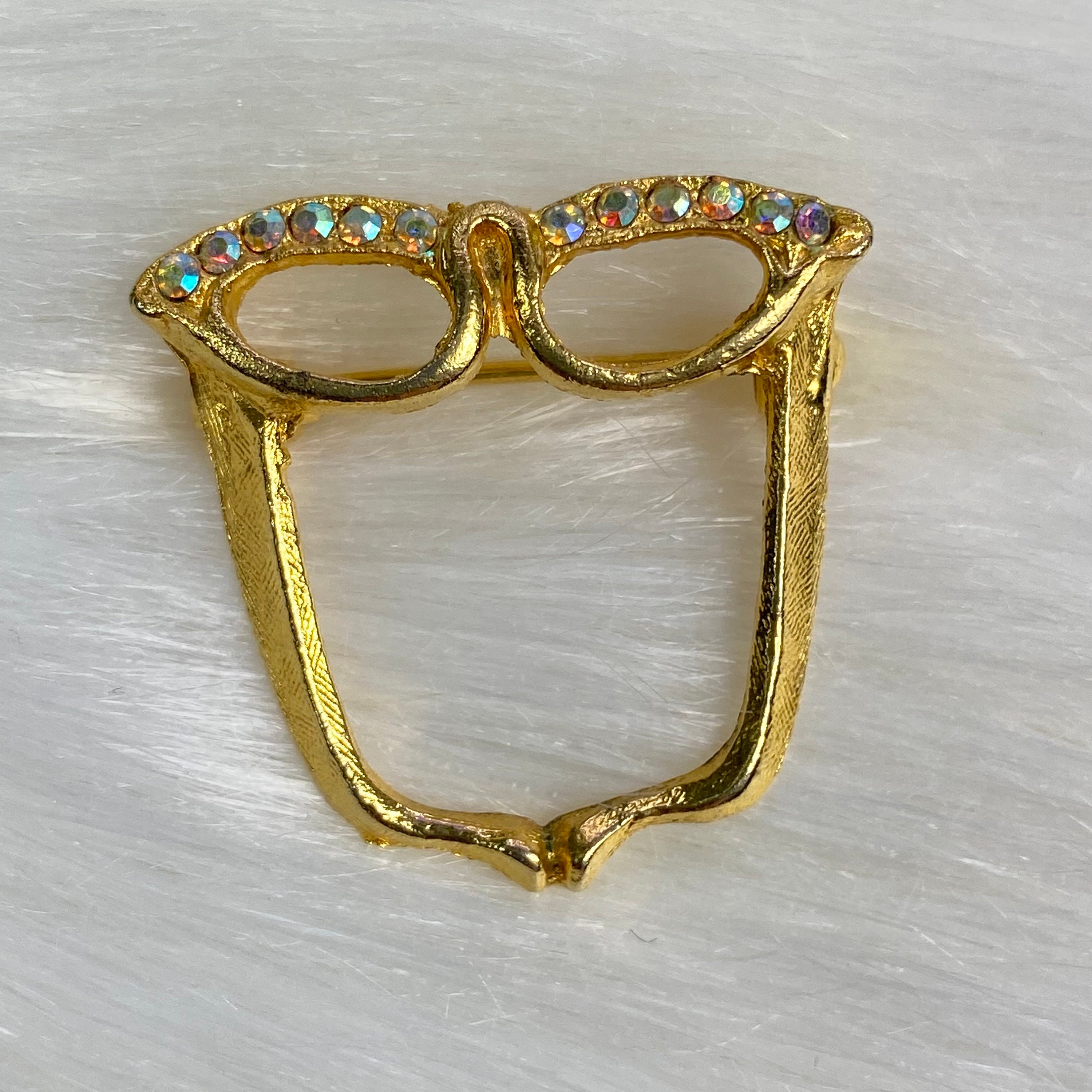 Eyeglass brooch pin discount