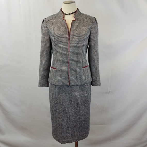 Vintage 1970’s Marty Gutmacher Houndstooth 2 Piec… - image 2