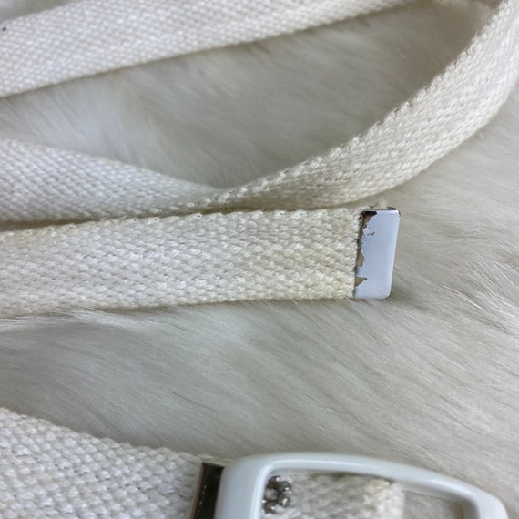 Vintage Off-White Cord Belt - image 6