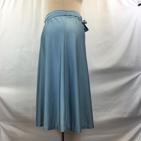 Vintage Ship ‘N Shore Pale Blue Belted Skirt - image 3
