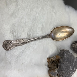 Antique Gorham Silver Plate Serving Spoon King Pattern Serving 9"