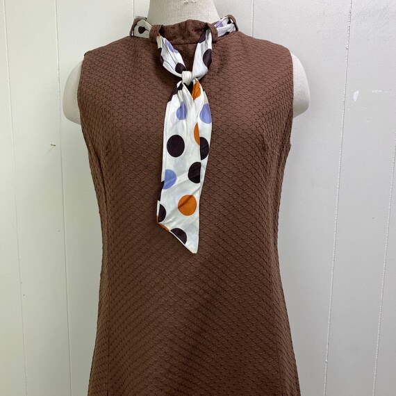 brown polka dot shift dress Gap x Cult Gaia Brown Wool Mini Dress Size 2 – ThriftWardrobe
