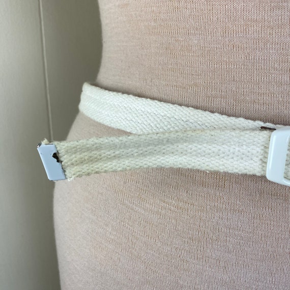 Vintage Off-White Cord Belt - image 3