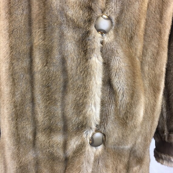 Vintage Tissavel Paris Faux Mink Faux Fur Coat - image 3
