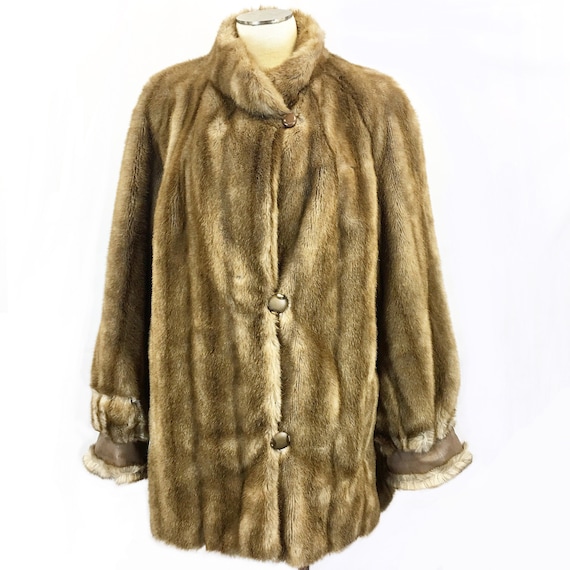 Vintage Tissavel Paris Faux Mink Faux Fur Coat - image 1