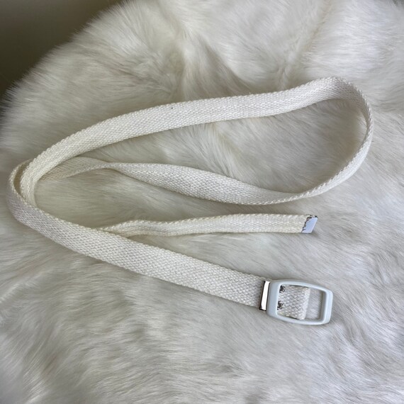 Vintage Off-White Cord Belt - image 5