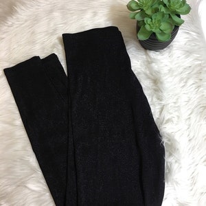 Vintage Black Glitter Pants Lew Magram Collection