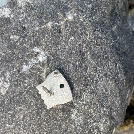 Vintage CTO 10K Gold Bendix Pin w/ Emerald Stone … - image 6