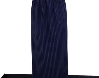 Vintage 90s Eve Adams Blue Pinstripe Skirt Small Free Shipping