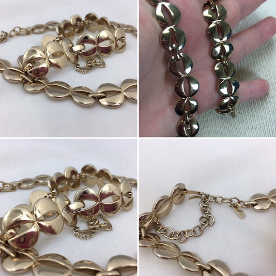 Vintage Monet Modernist Necklace & Bracelet Set - image 6