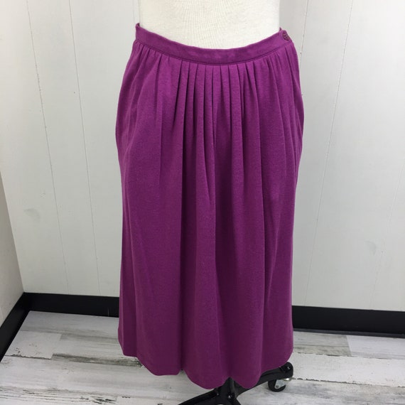 Vintage Jones New York Purple Plum Skirt Size 4 - image 2