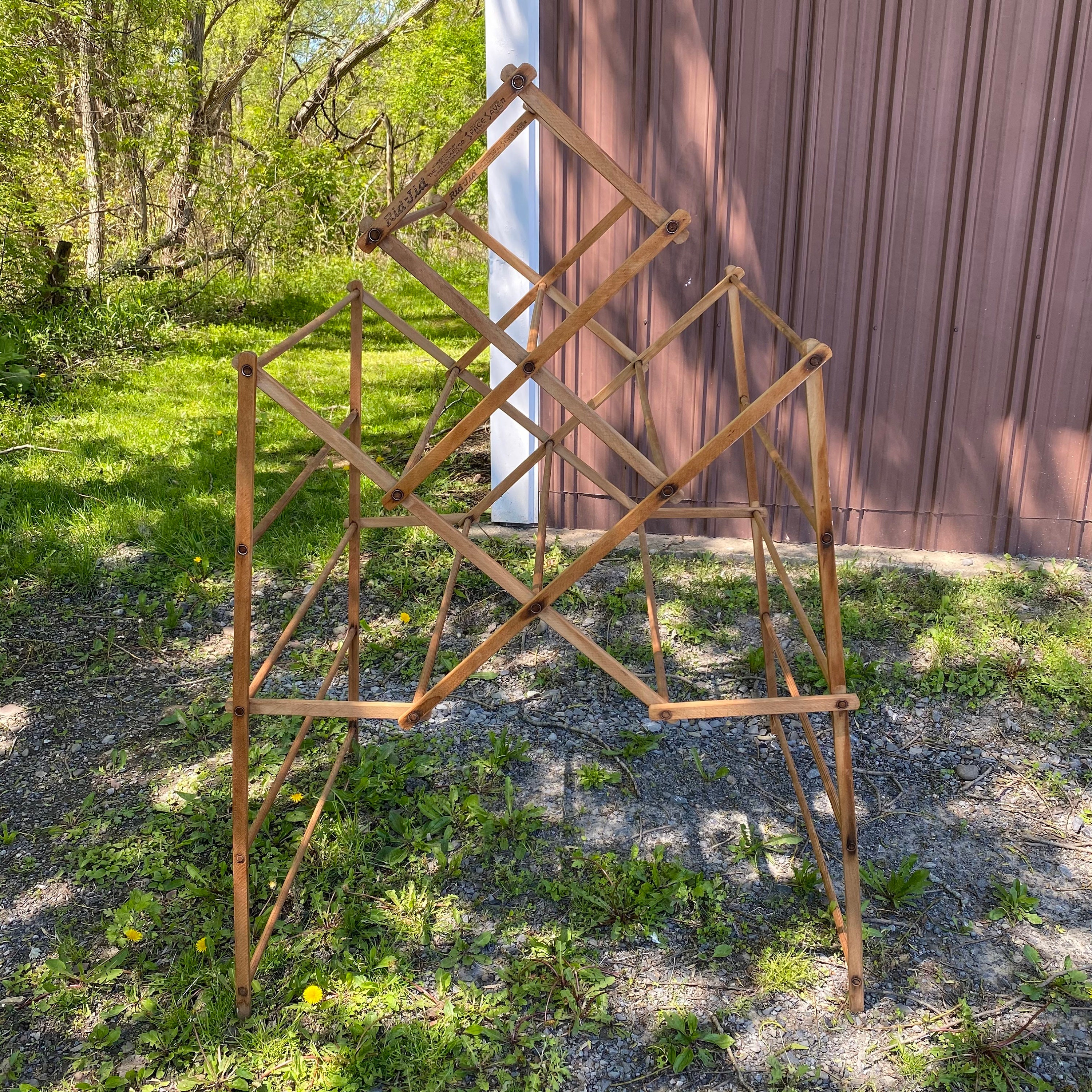 Drying Rack Wooden Clothes Rack, Solid Maple, Handcrafted Laundry