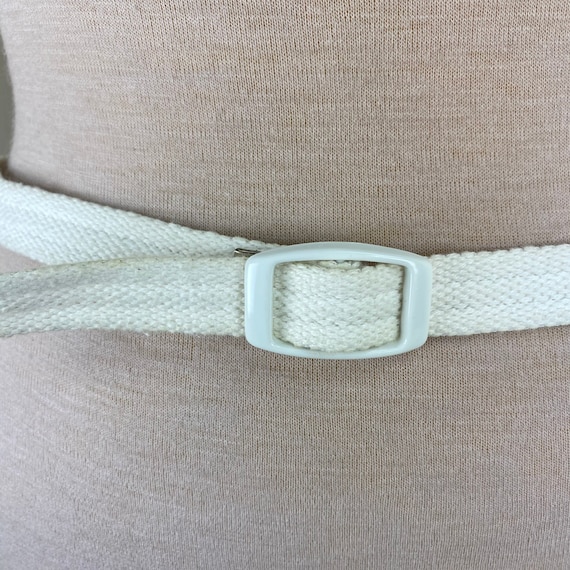 Vintage Off-White Cord Belt - image 2
