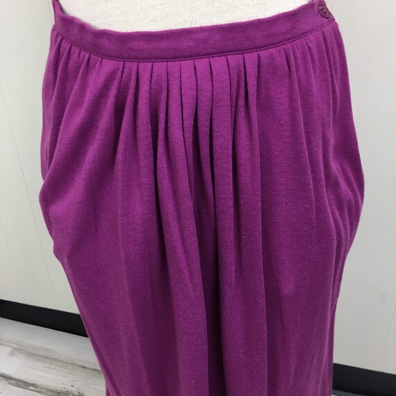 Vintage Jones New York Purple Plum Skirt Size 4 - image 3