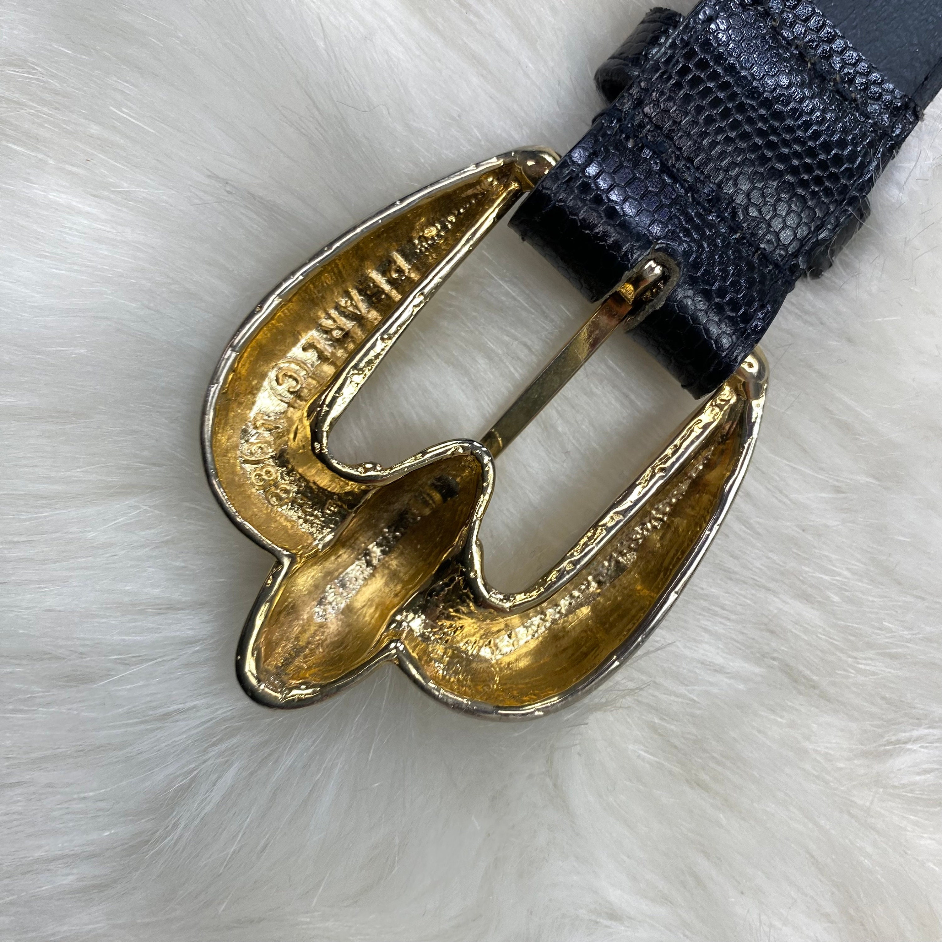Vintage Accessories by Pearl Genuine Leather Belt Black  display picture 2
